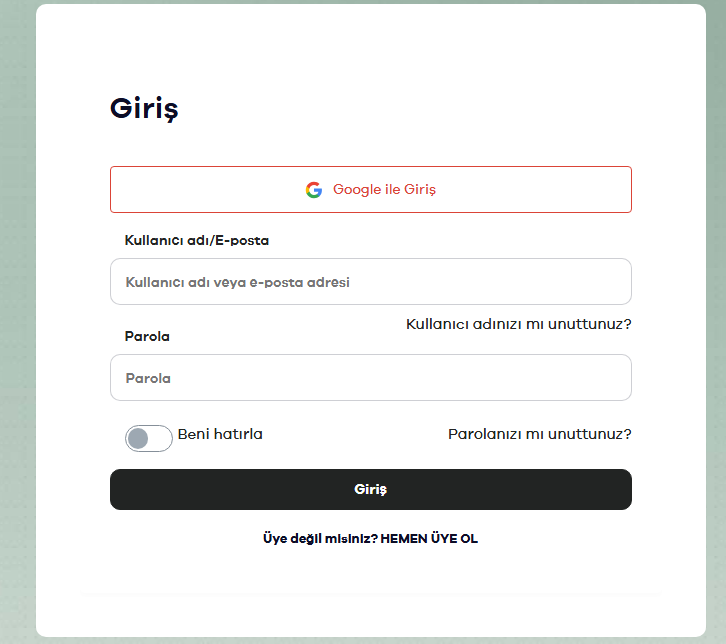 sahabet giriş formu